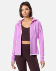 Chill Zip Hoodie in Neon Pink