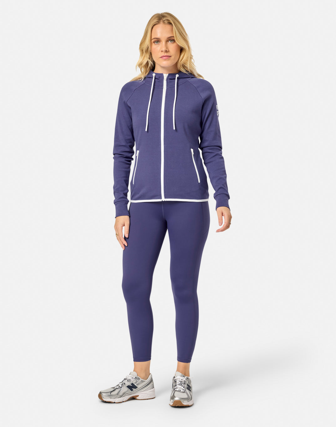 Chill Zip Hoodie in Violet Smoke