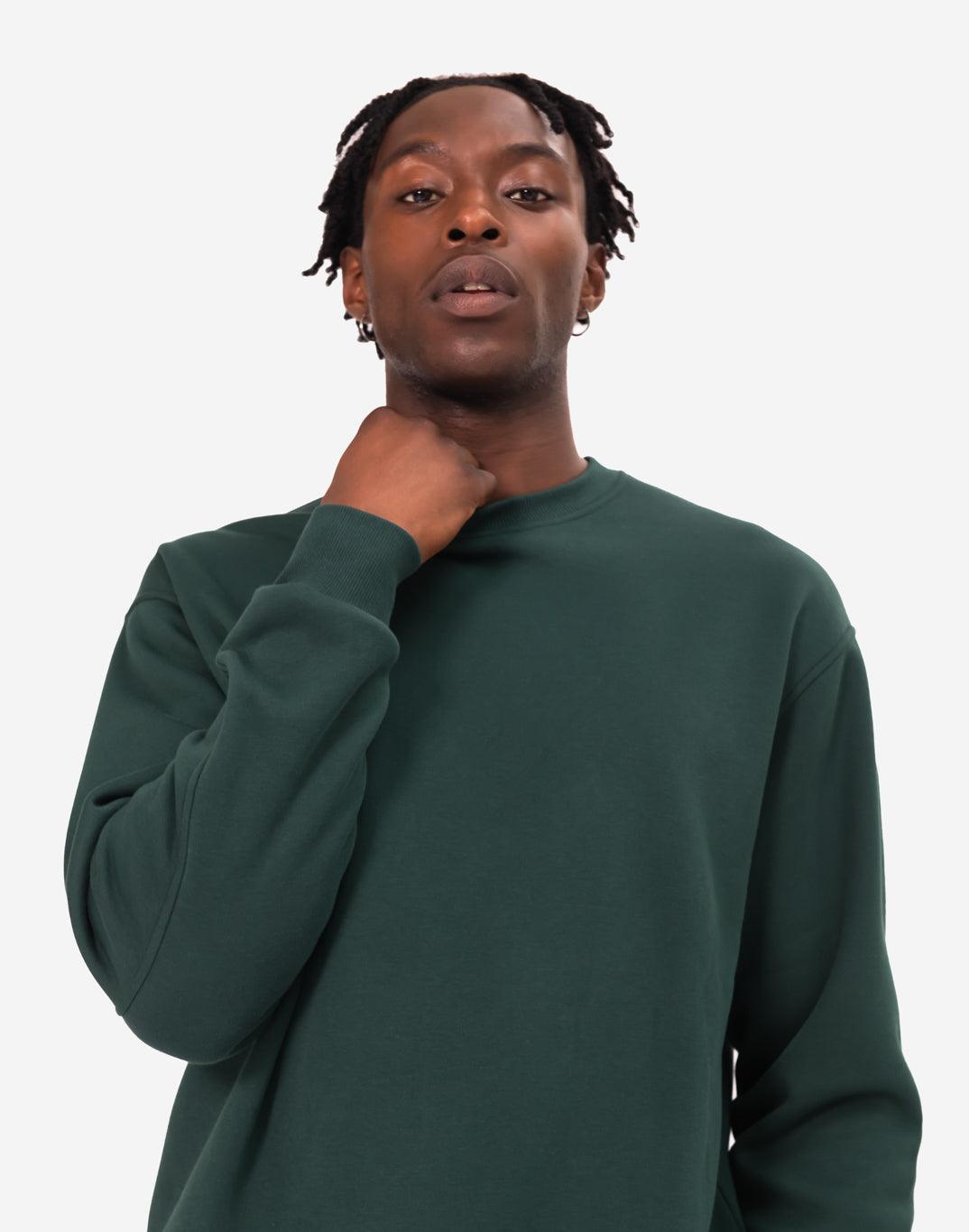 Sierra Fleece Crew in Mountain Green - Sweatshirts - Gym+Coffee IE