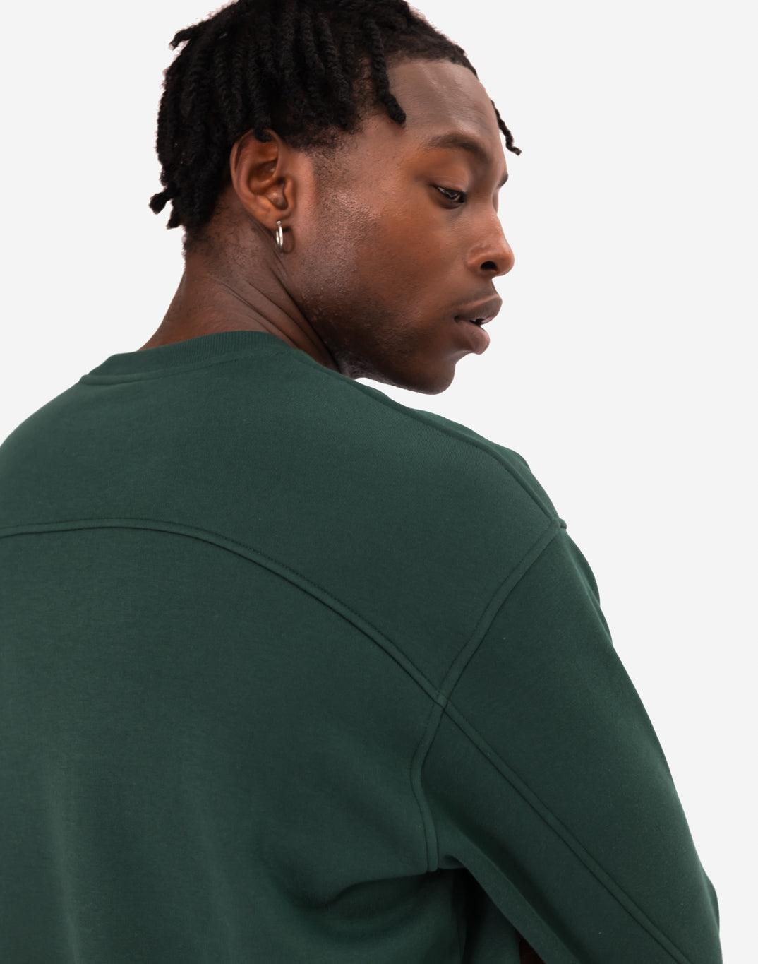 Sierra Fleece Crew in Mountain Green - Sweatshirts - Gym+Coffee IE