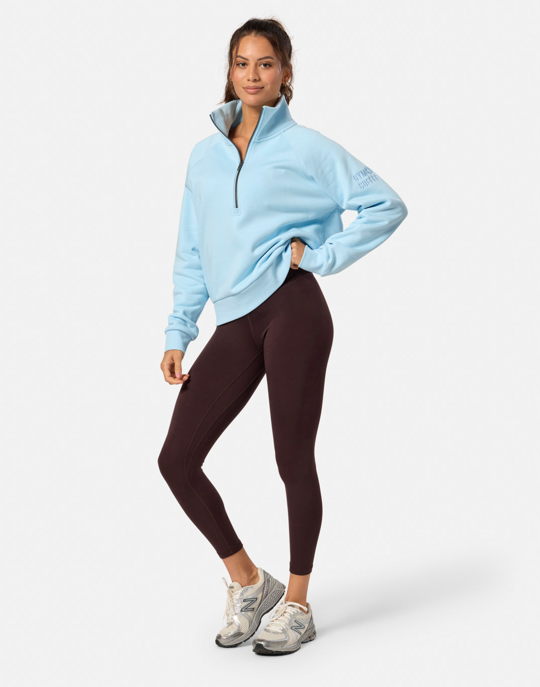 Clubhouse Quarter Zip in Baby Blue