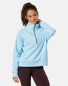 Clubhouse Quarter Zip in Baby Blue