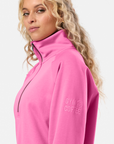 Clubhouse Quarter Zip in Sangria Sunset