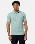 Coffee Polo Tee in Summer Green