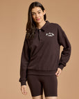 Daily Collared Sweatshirt in Mocha Bean
