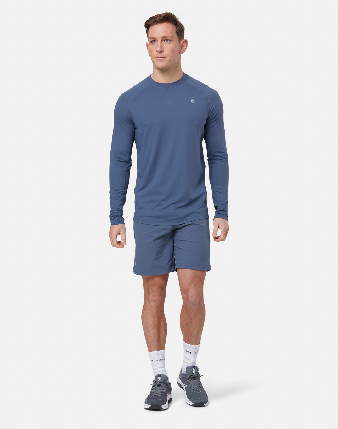 Relentless Long Sleeve Tee in Thunder Blue - Long Sleeves - Gym+Coffee IE