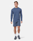 Relentless Long Sleeve Tee in Thunder Blue - Long Sleeves - Gym+Coffee IE