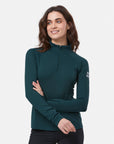 Relentless 1/4 Zip in Moss Green - Midlayer - Gym+Coffee IE