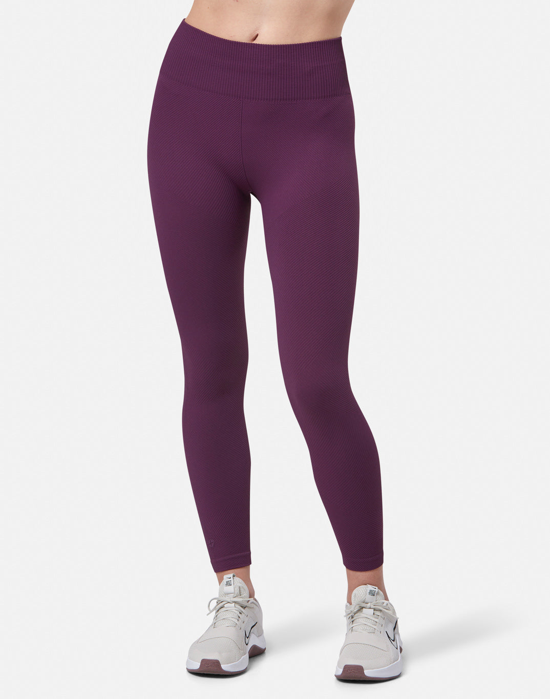 Lotus Chevron 7/8 Legging in Sangria - Leggings - Gym+Coffee IE