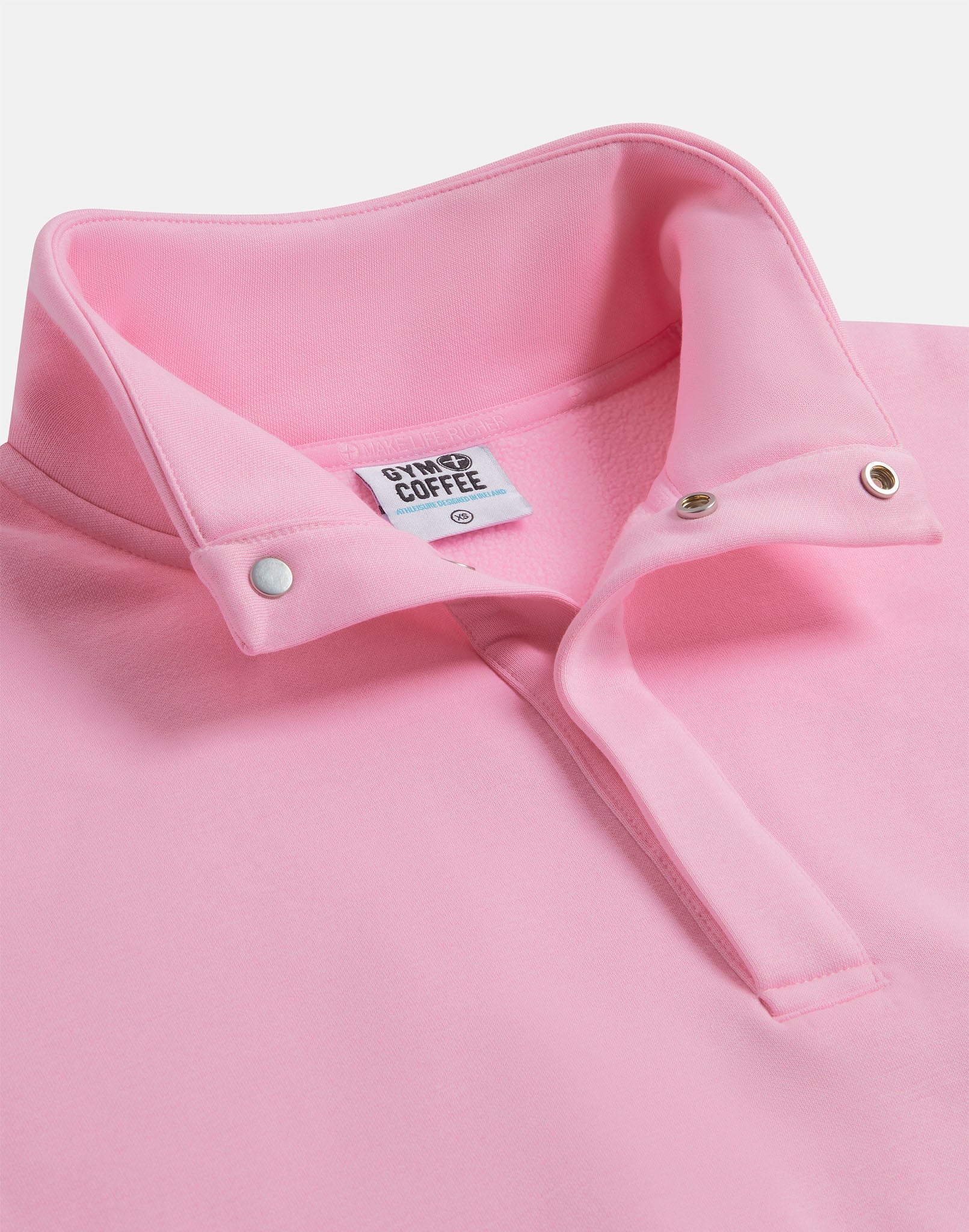 Daily Snap Collar Sweatshirt in Pink Blossom