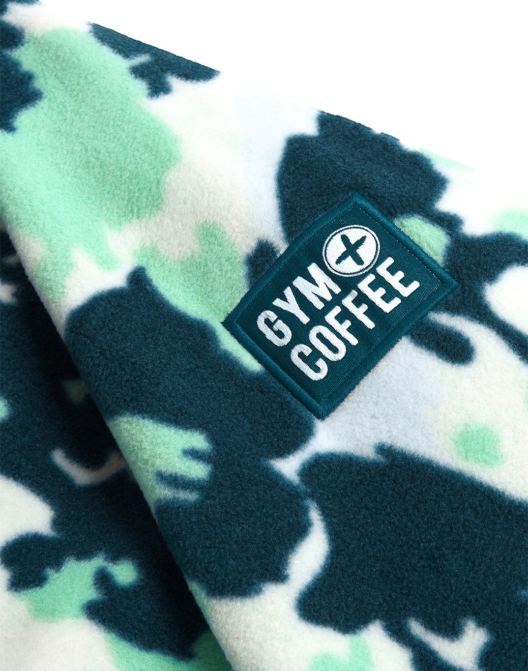 Snap Polar Fleece in Teal Pop Print