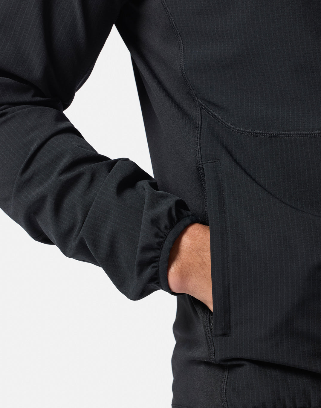 GPC Train Hooded Midlayer in Black