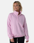 Kin Snap Collar Sweatshirt in Baby Pink - Sweatshirts - Gym+Coffee IE