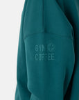 Kin Snap Collar Sweatshirt in Teal - Sweatshirts - Gym+Coffee IE