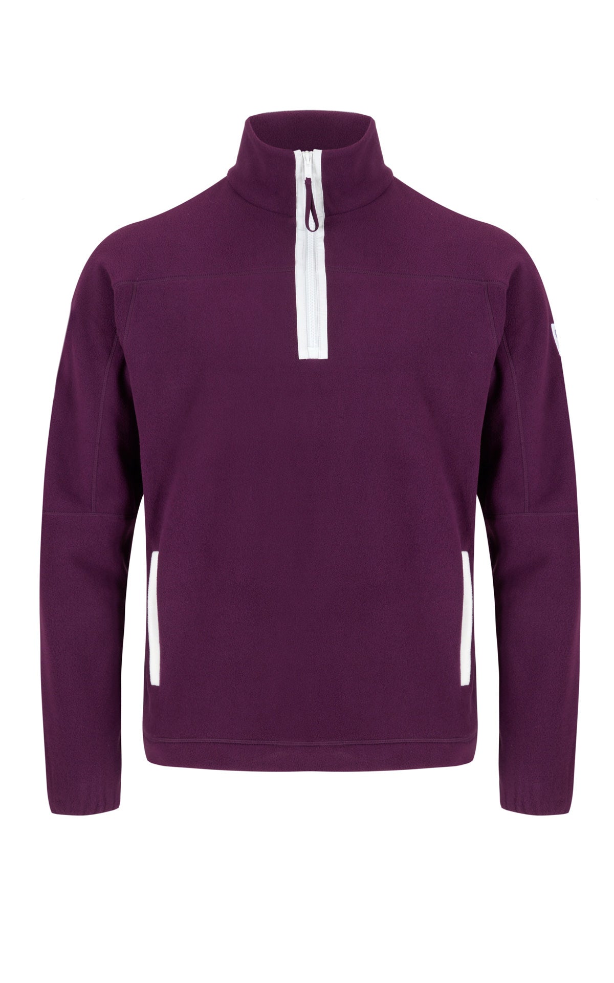 Unisex Half Zip Polar Fleece in Sangria - Fleeces - Gym+Coffee IE