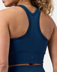 Lotus Lounge Bra in Petrol Blue