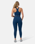 Lotus Lounge Legging in Petrol Blue