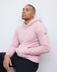 Patch Hoodie in Dusty Pink