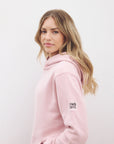 Patch Hoodie in Dusty Pink