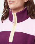 Half Zip Crop Polar Fleece in Sangria - Fleeces - Gym+Coffee IE