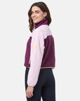 Half Zip Crop Polar Fleece in Sangria - Fleeces - Gym+Coffee IE