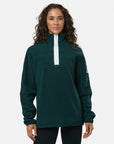 Half Zip Polar Fleece in Moss Green