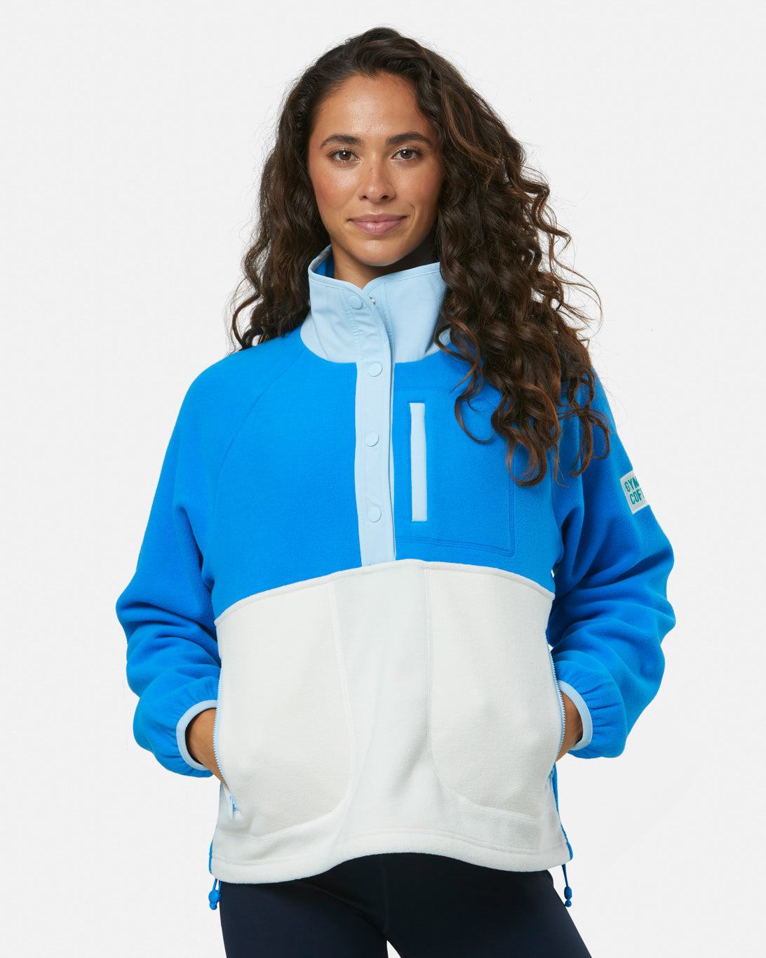 Snap Polar Fleece in Sky Blue