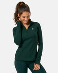 Relentless 1/4 Zip in Amazon Green