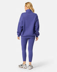 Snap Collar Sierra Sweatshirt in Violet Smoke