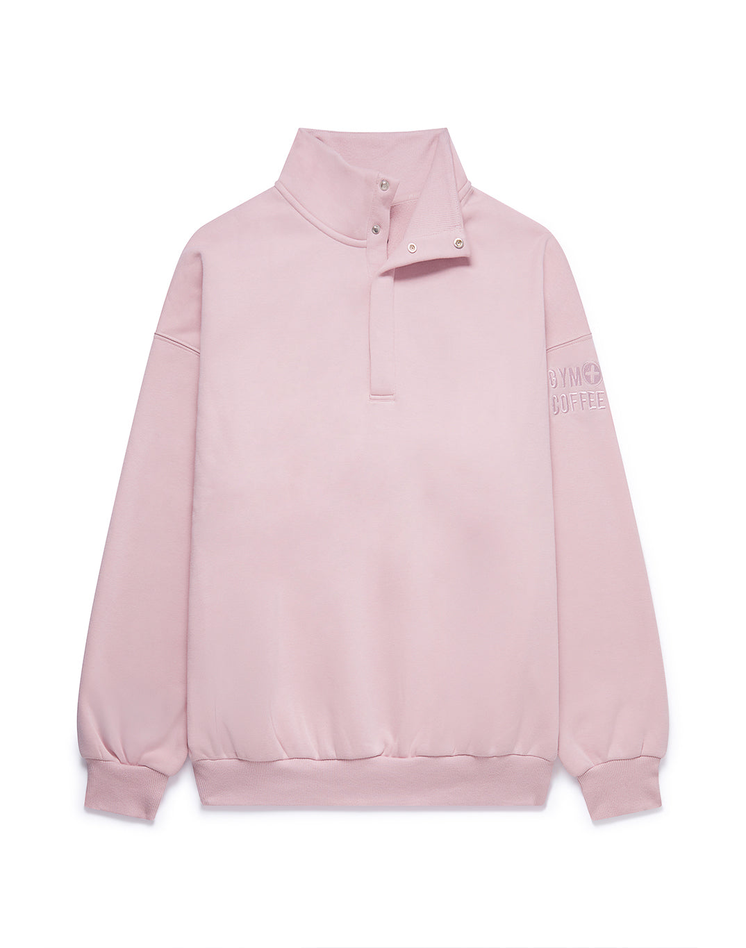 Snap Collar Sierra Sweatshirt in Dusky Pink