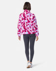 Snap Polar Fleece in Pink Pop Print