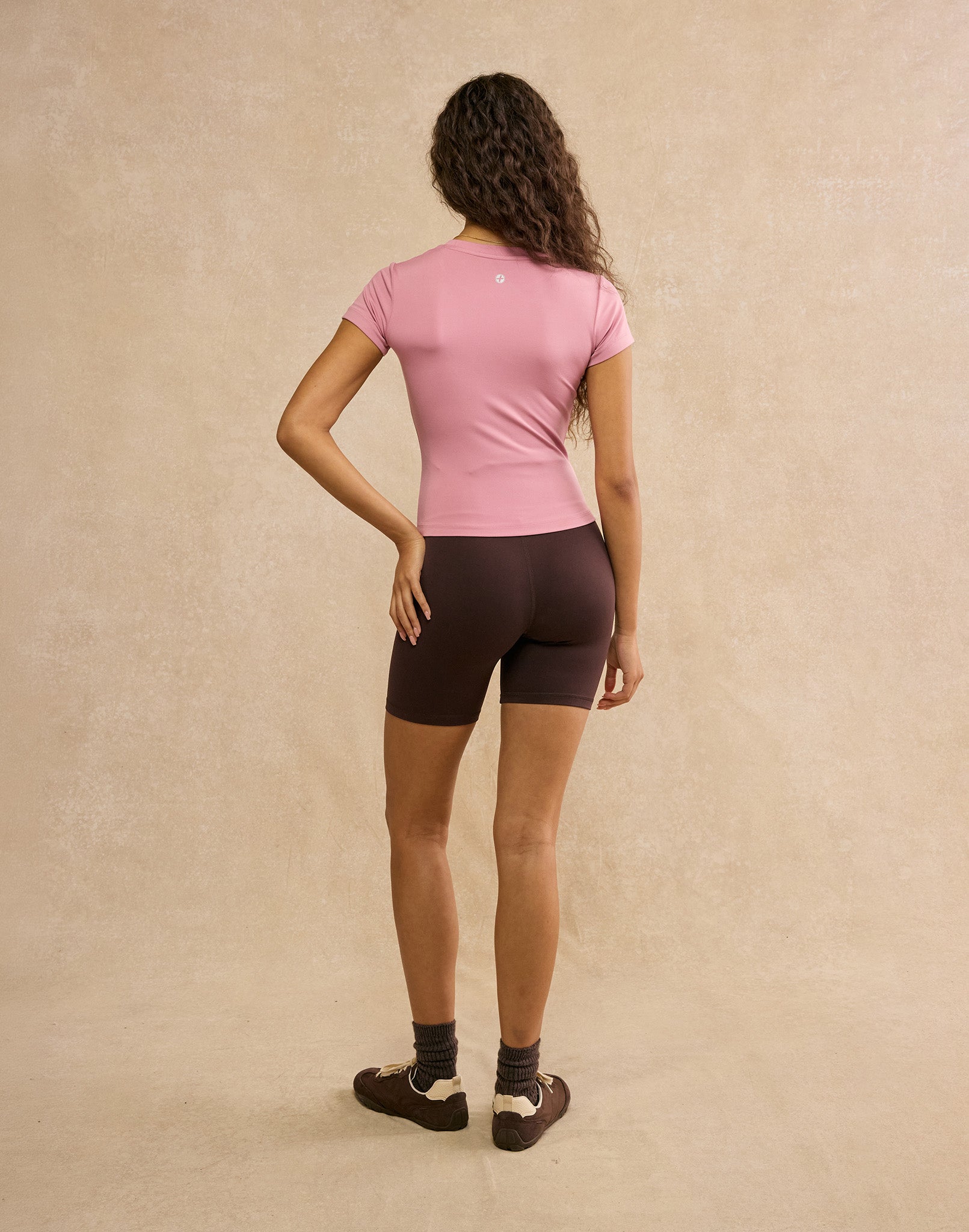 Soft-Motion Tee in Pink Velvet