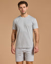 Daily Tee in Stone Grey Marl