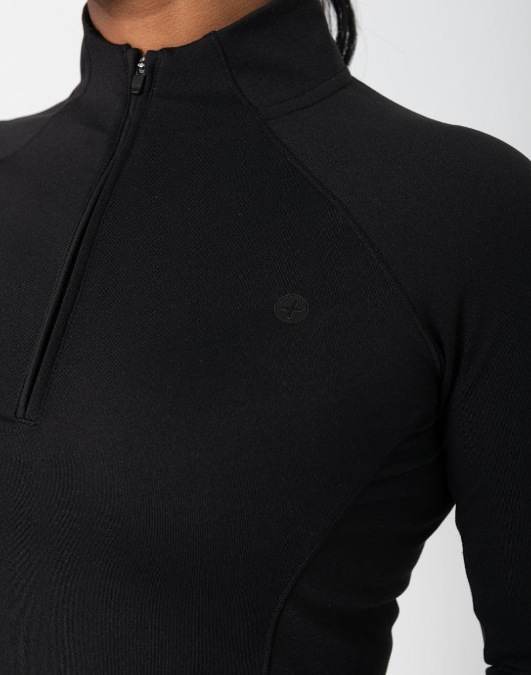 Adaptive Crop Midlayer in Black - Midlayer - Gym+Coffee IE