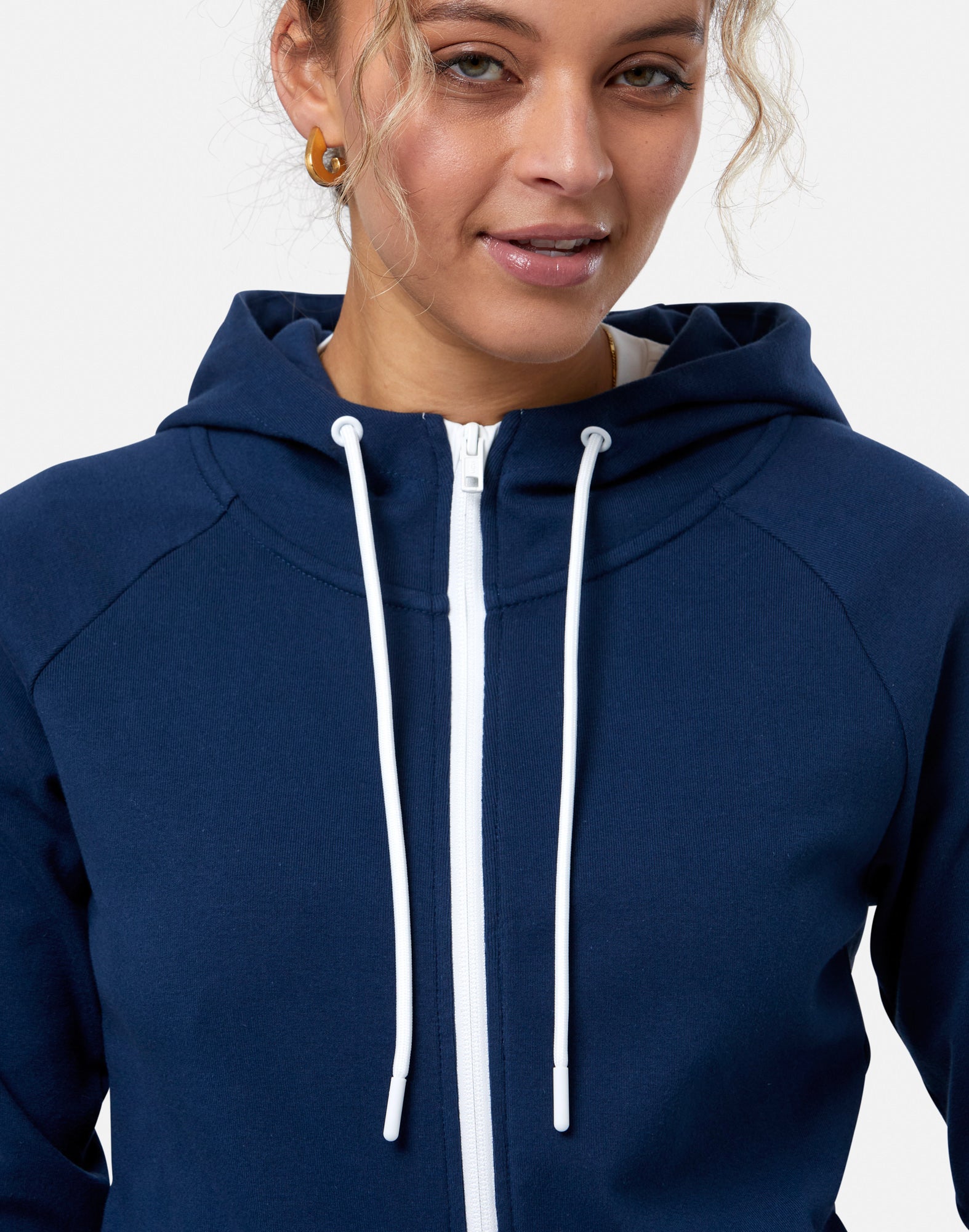 Chill Zip Hoodie in Petrol Blue