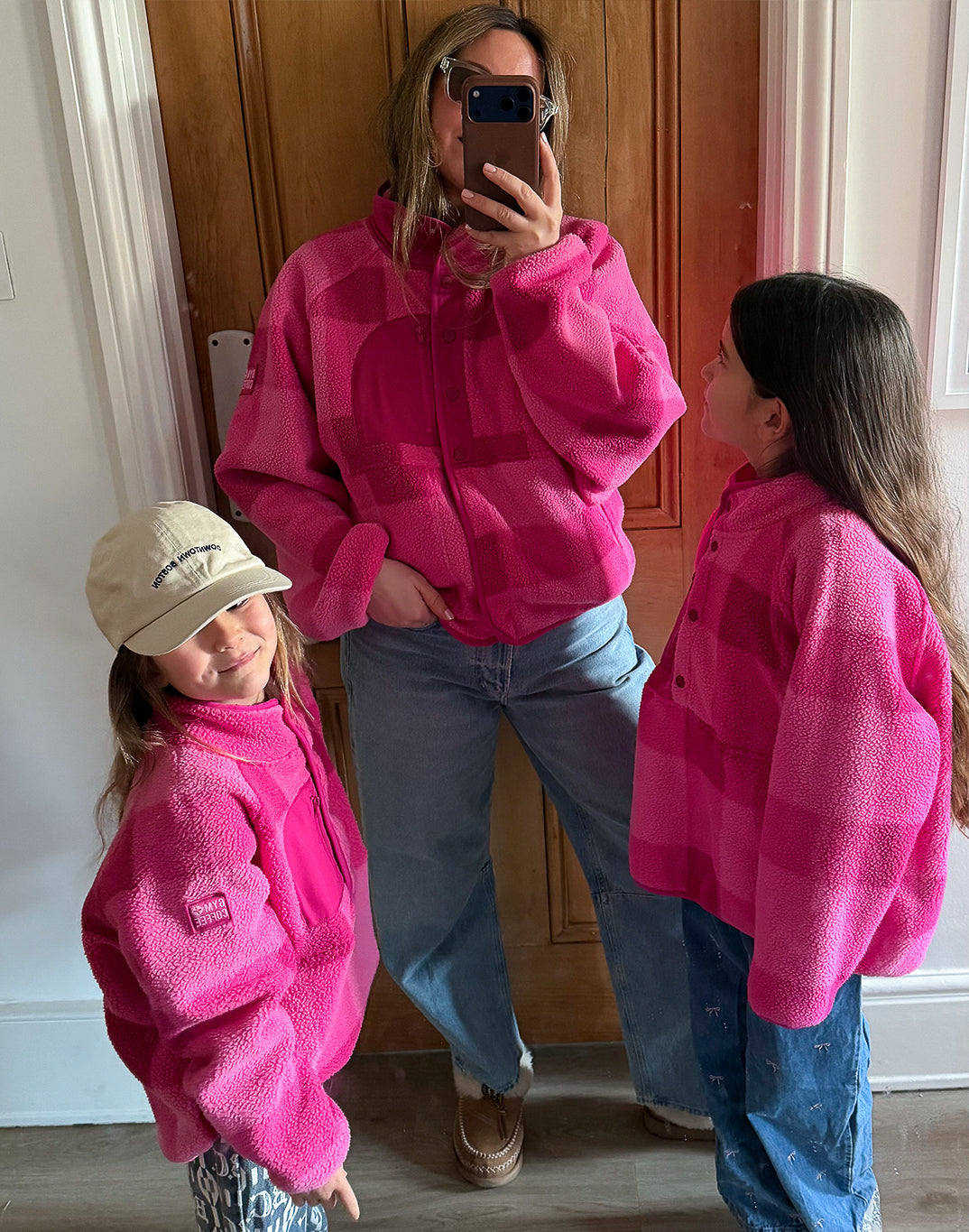 Kids Horizon Layer Up Pullover in Gingham Print