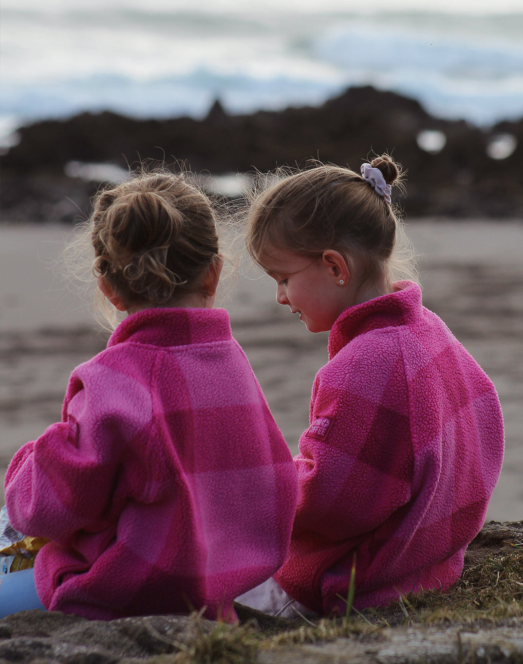 Kids Horizon Layer Up Pullover in Gingham Print