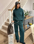 Clubhouse Wide Leg Jogger in Amazon Green