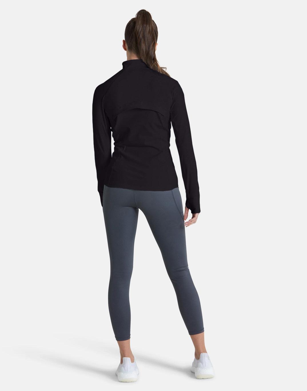 Adaptive Zip in Jet Black - Midlayer - Gym+Coffee IE