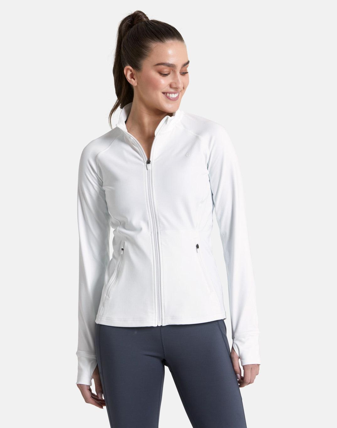 Adaptive Zip in Striker White - Midlayer - Gym+Coffee IE