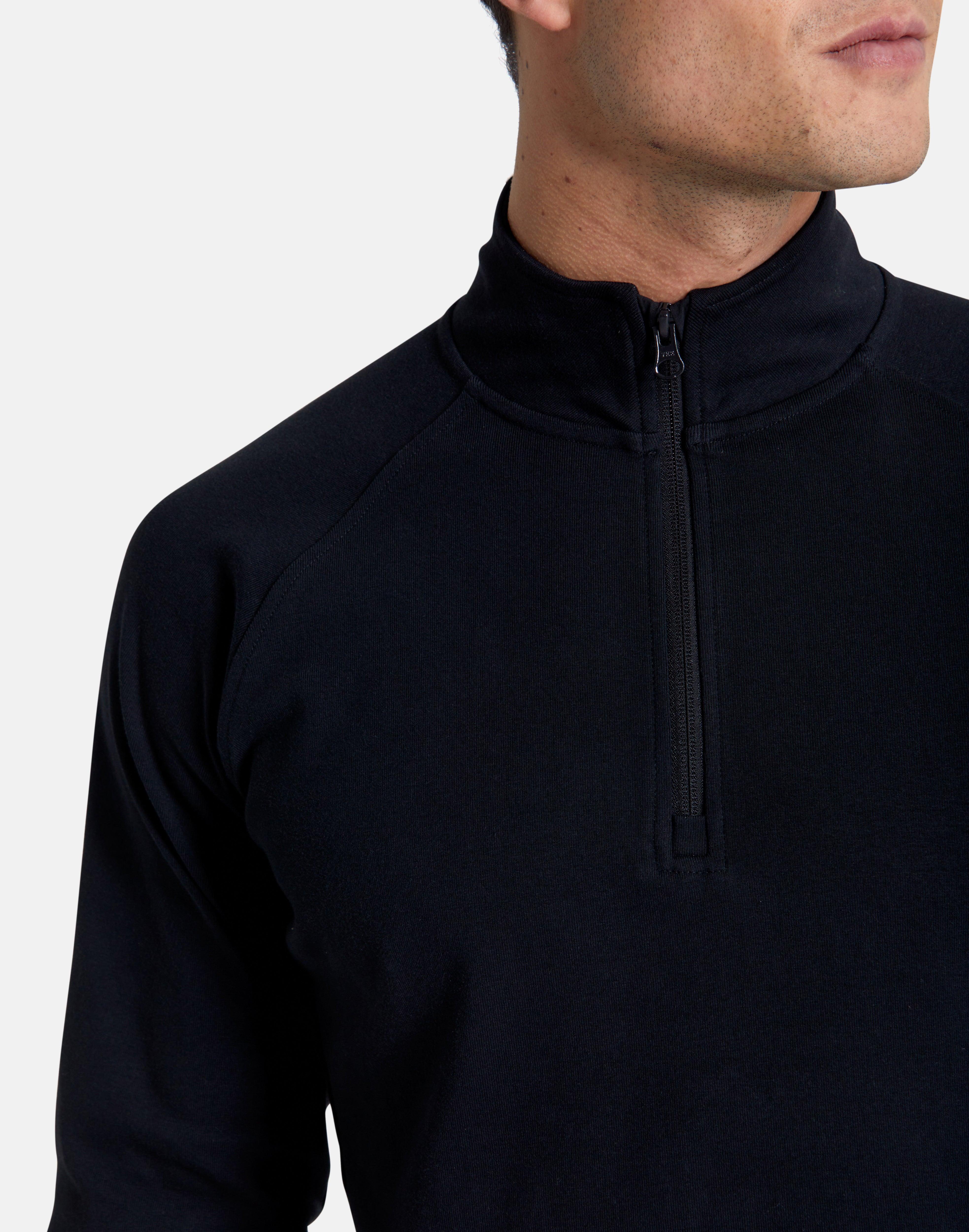 Chill Half Zip in Black - Sweatshirts - Gym+Coffee IE