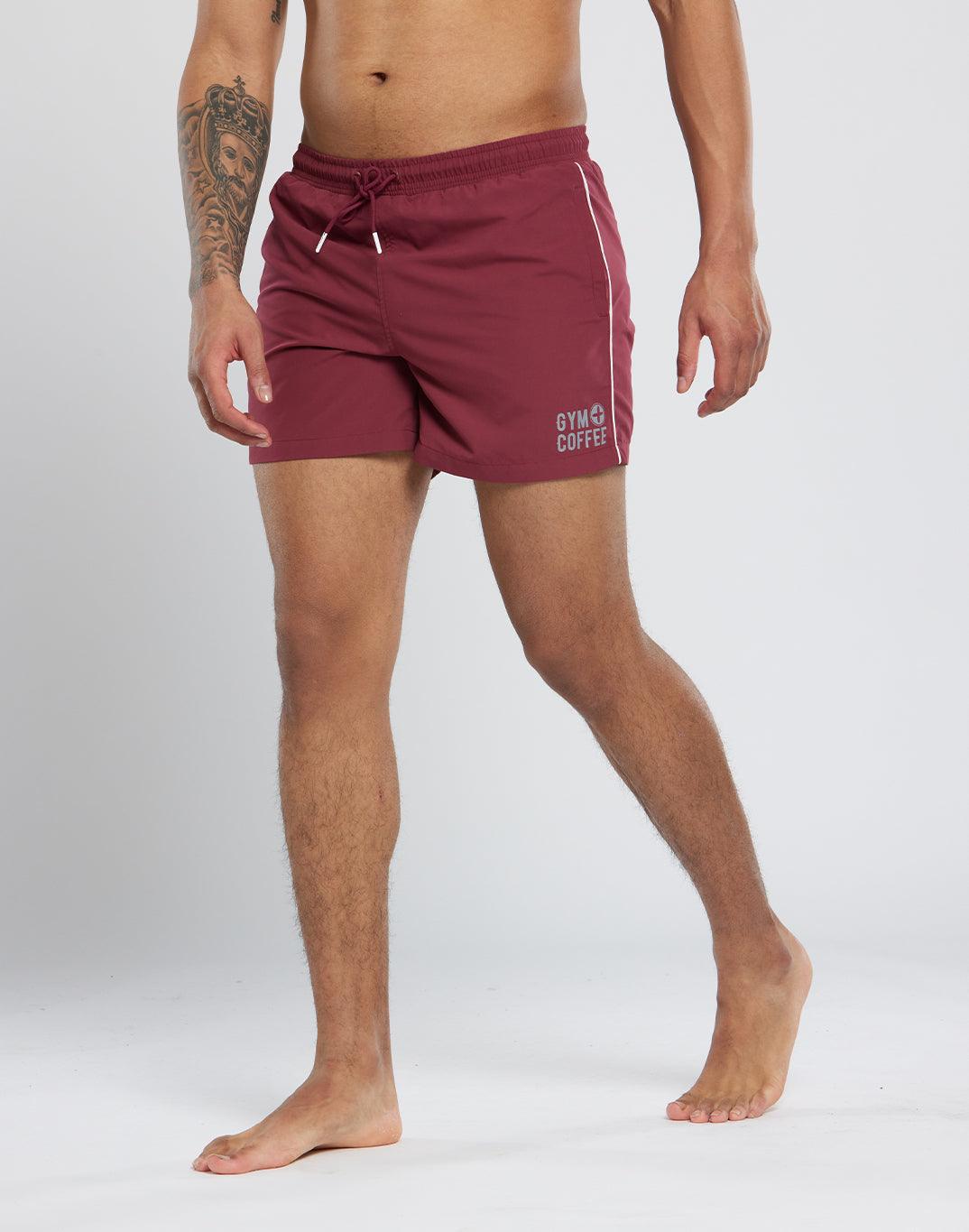 Maverick Swim Shorts in Maroon - Shorts - Gym+Coffee IE