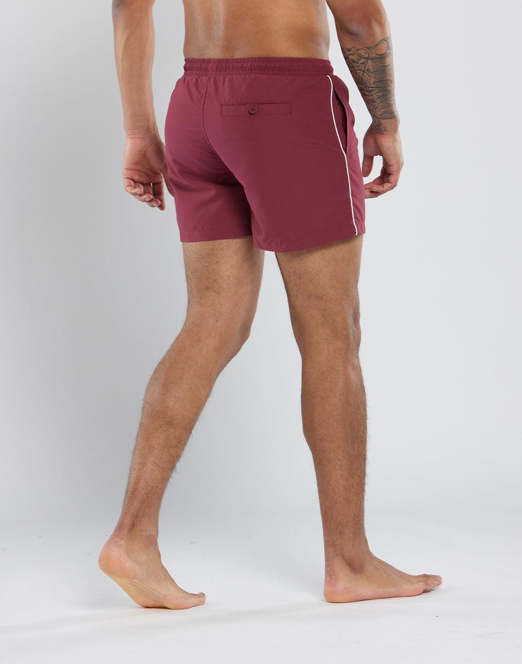 Maverick Swim Shorts in Maroon - Shorts - Gym+Coffee IE