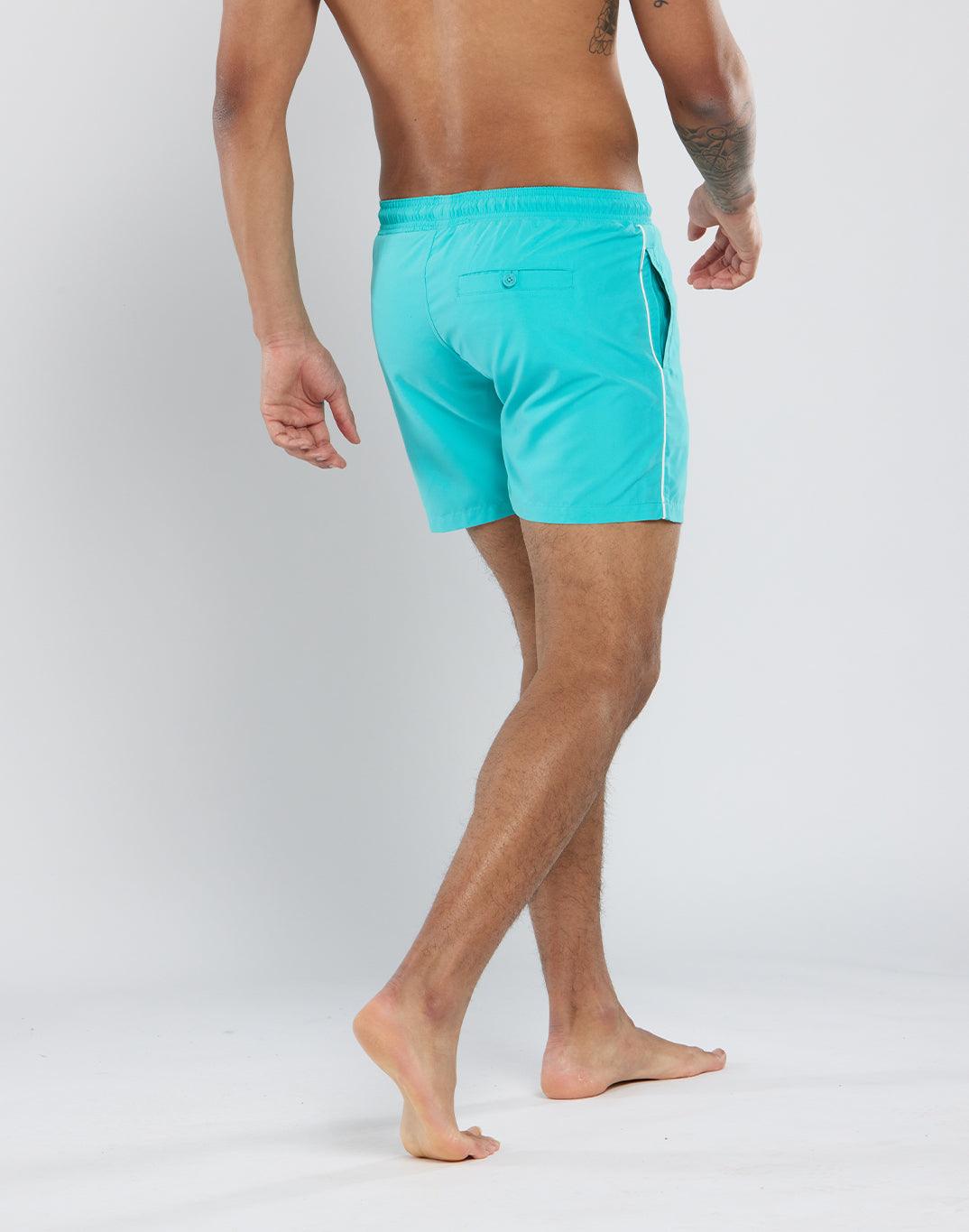 Maverick Swim Shorts in Turquoise - Shorts - Gym+Coffee IE