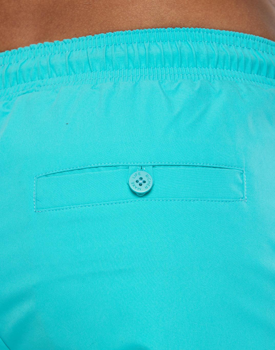 Maverick Swim Shorts in Turquoise - Shorts - Gym+Coffee IE