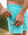 Maverick Swim Shorts in Turquoise