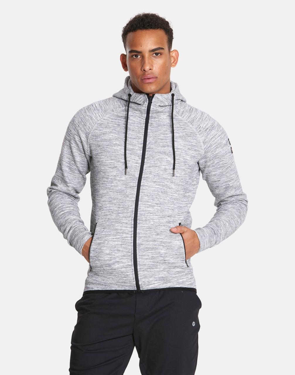 Mens Grey Fleck Hoodie - Hoodies - Gym+Coffee IE