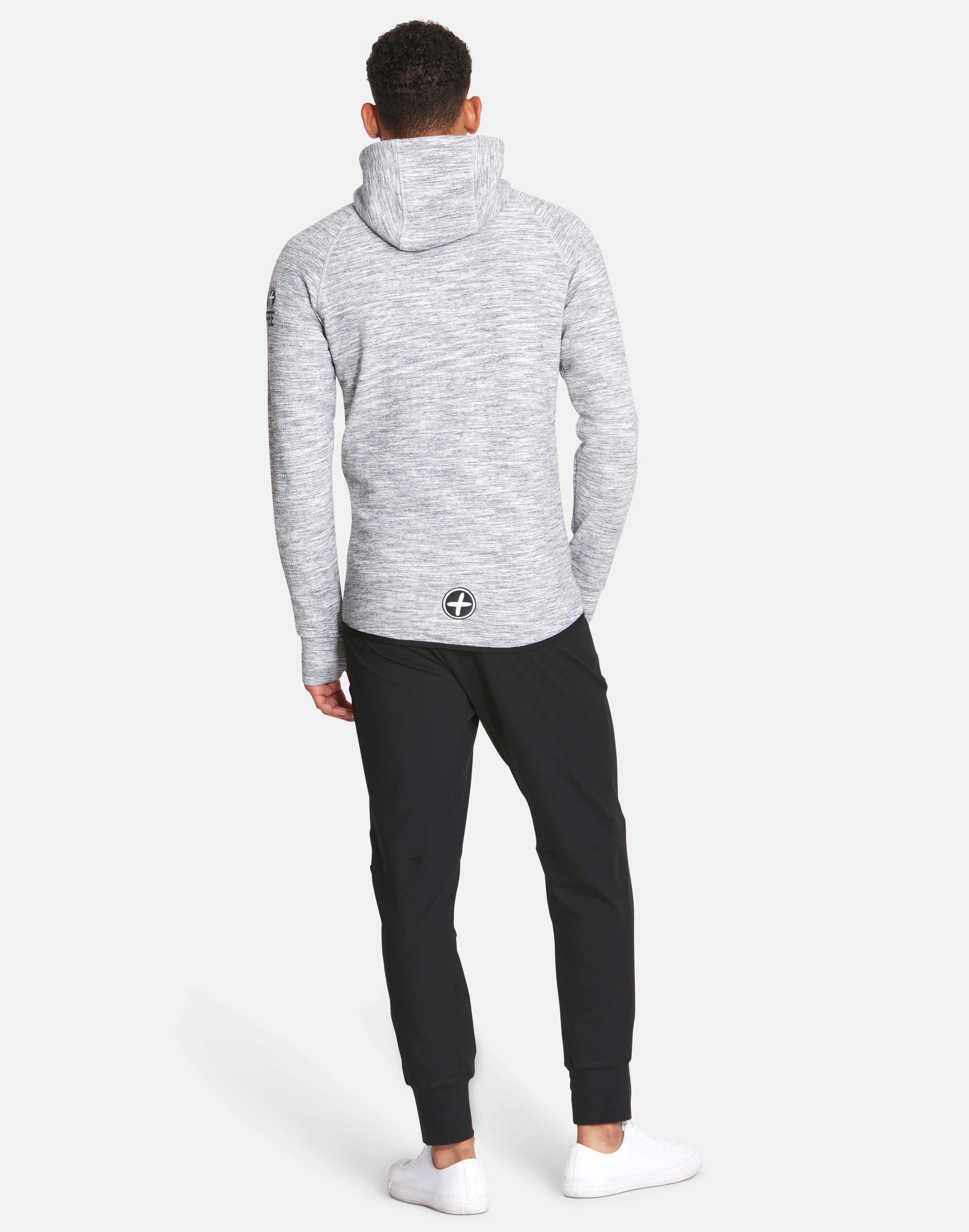 Mens Grey Fleck Hoodie - Hoodies - Gym+Coffee IE