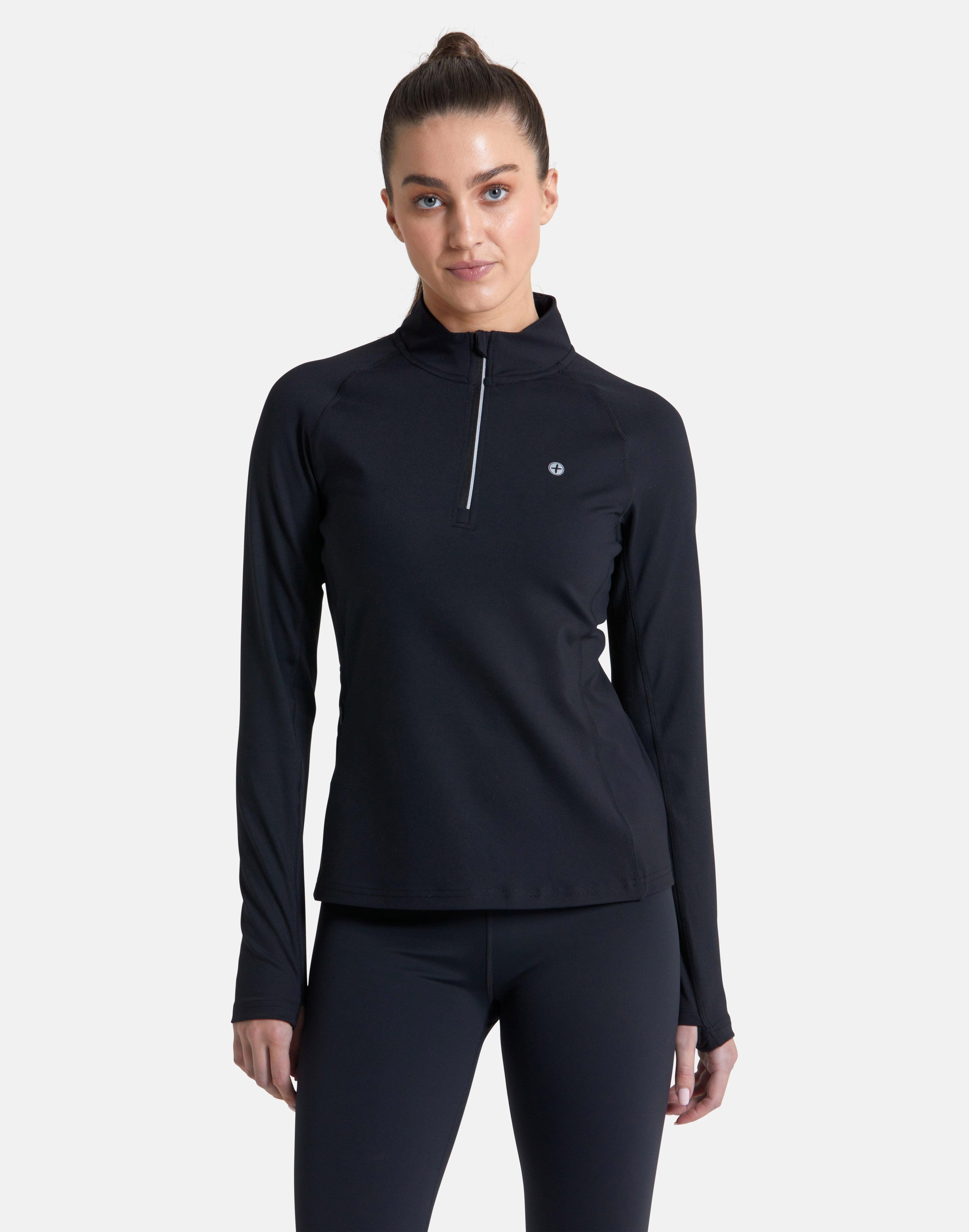 Relentless 1/4 Zip in Black - Midlayer - Gym+Coffee IE