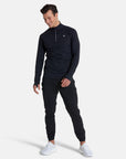 Relentless 1/4 Zip in Black - Midlayer - Gym+Coffee IE